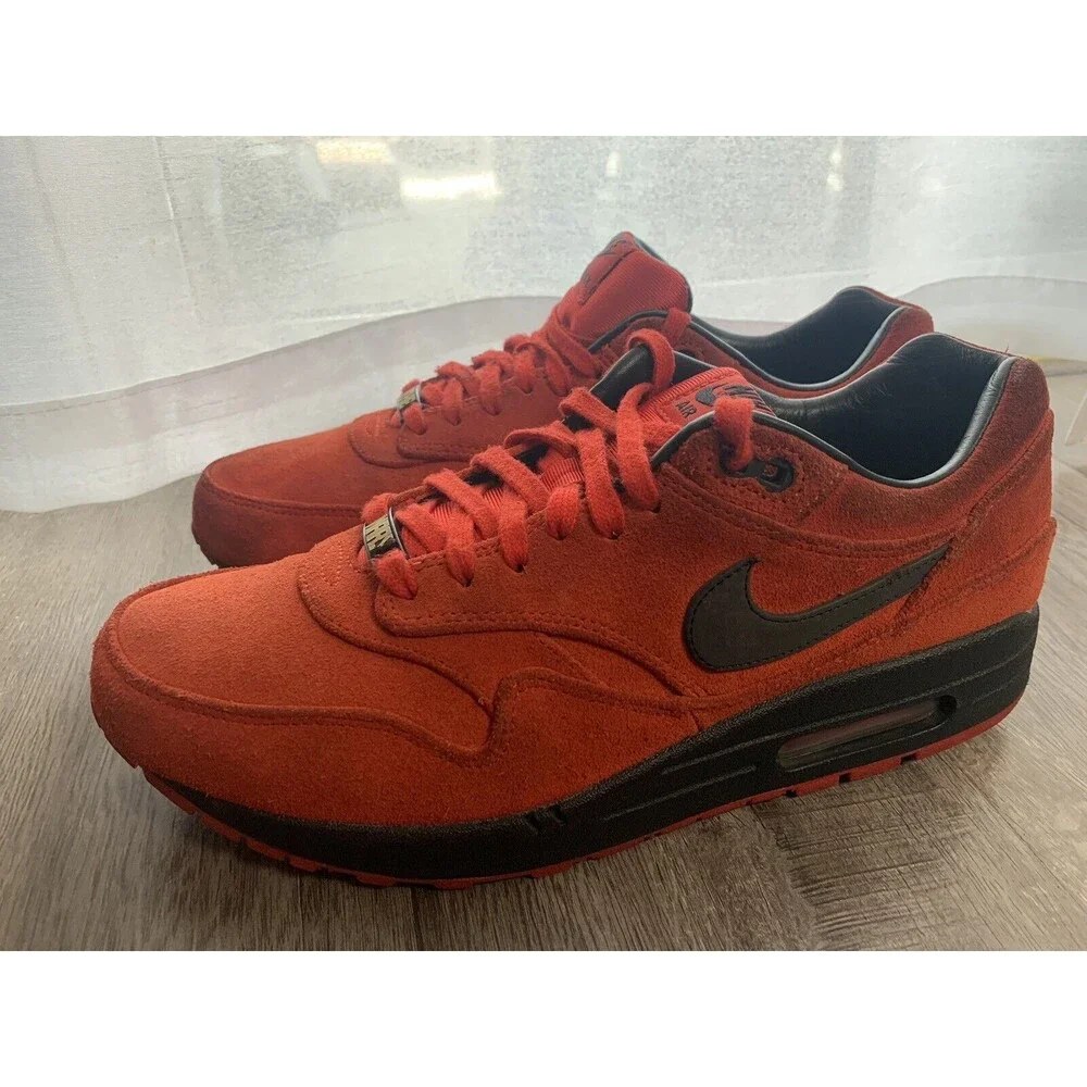 2012 Nike Air Max 1 PRM‎ Premium Pimento 512033-610 size 10.5